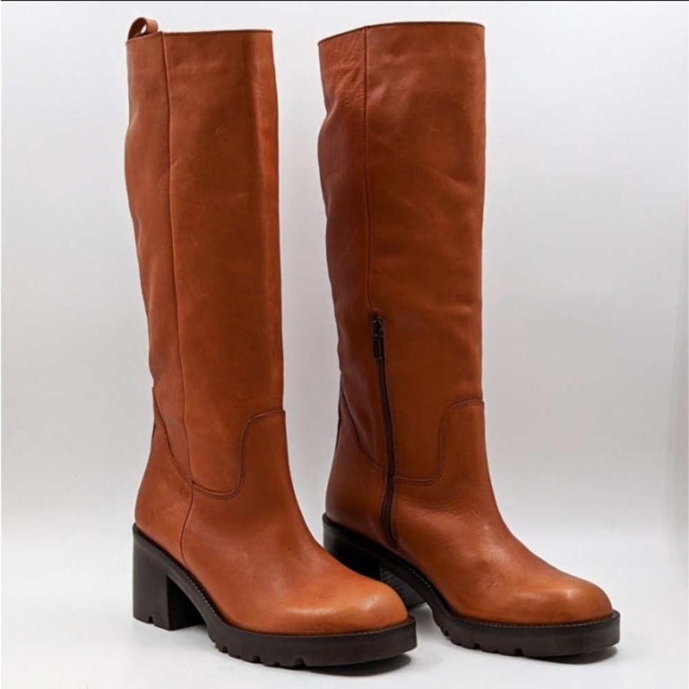 Steve Madden Women Gyrate Y2k 90s Retro Platform Orange Boots size 9